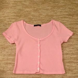 light pink brandy melville zara top